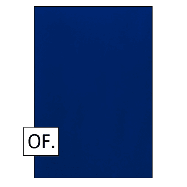 Tapa Encuadernar Oficio Lisa Azul x20