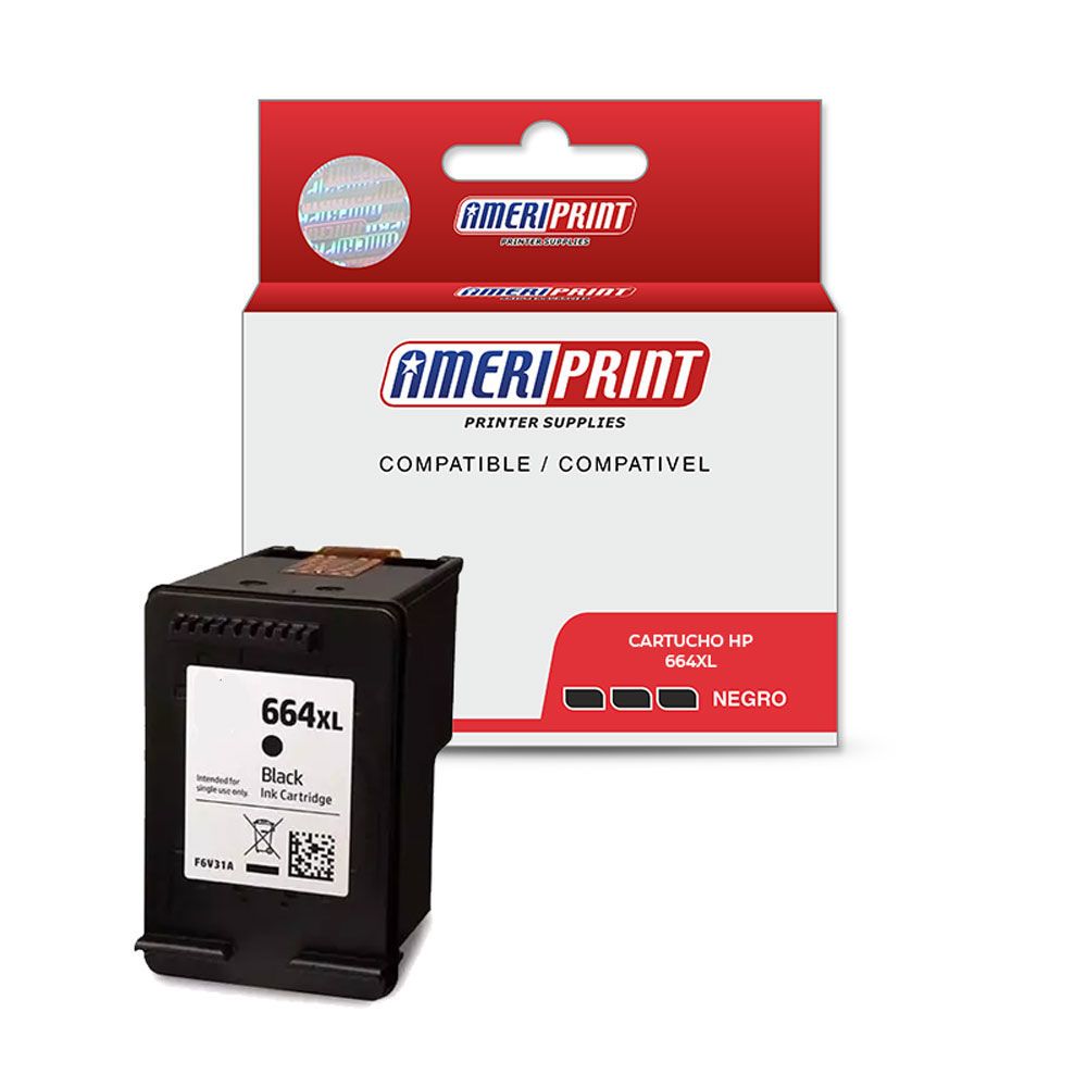 Cartucho Compatible Hp 664 Negro 2135 2675 3775 Ameriprint