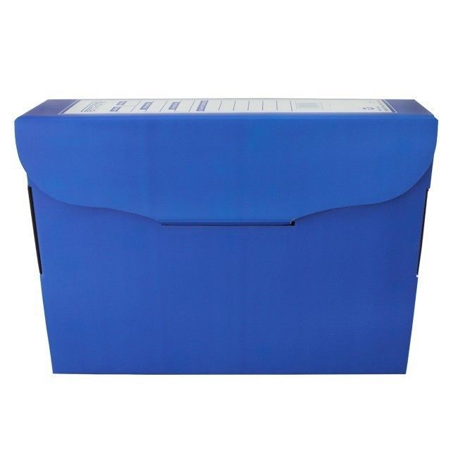 Caja Archivo Cartón 9cm Azul Pancrhome