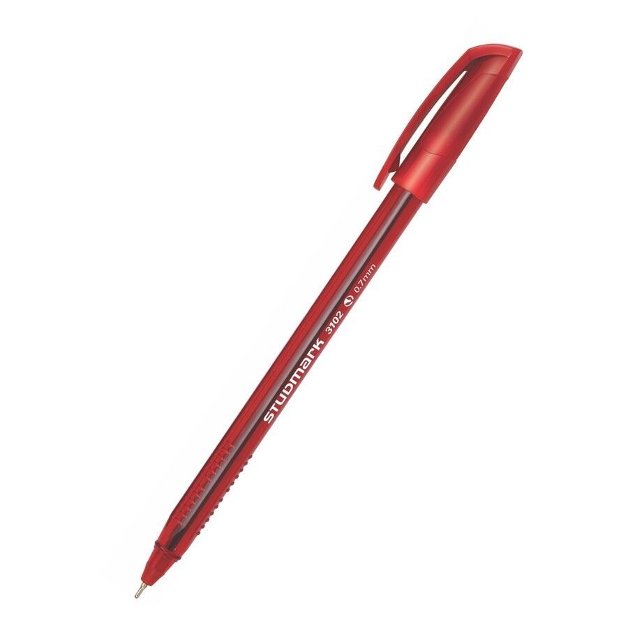Boligrafo triangular 0.7mm Studmark 3102-B Rojo