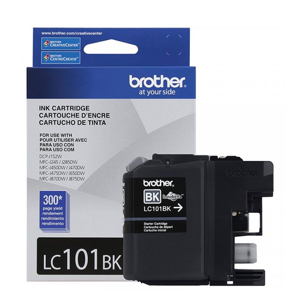 Cartucho Brother LC 101 Negro DCP J152W MFC J245 285 450 470 