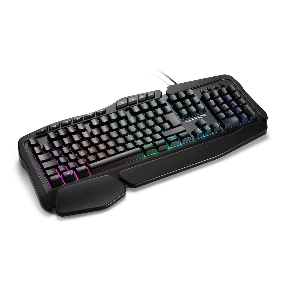 Teclado USB led Negro Warrior TC241