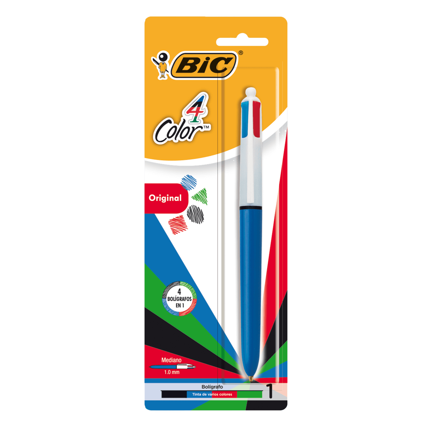 Bolígrafo BIC 4 colores 