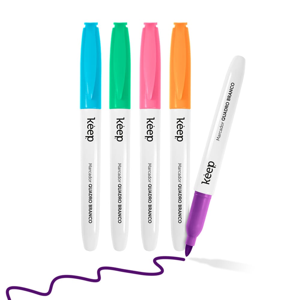 Marcador Pizarra Keep PVC SSlim 5 colores MR074