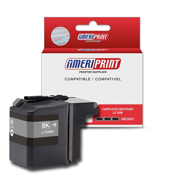 Cartucho Compatible Brother LC-509 Negro DCPJ100 MFCJ200