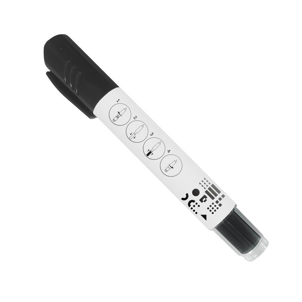 Marcador Recargable Negro Keep Grueso MR005