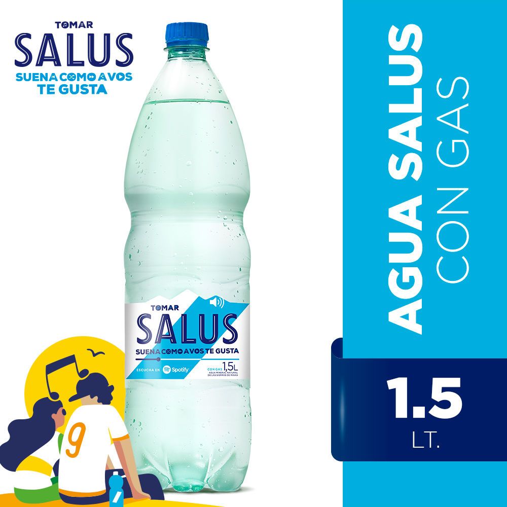 Agua Salus con gas 1.5L