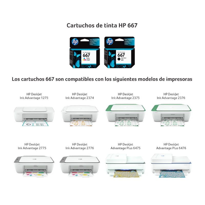 Cartucho Original Hp 667 Color 2375 2775 2776 2375 