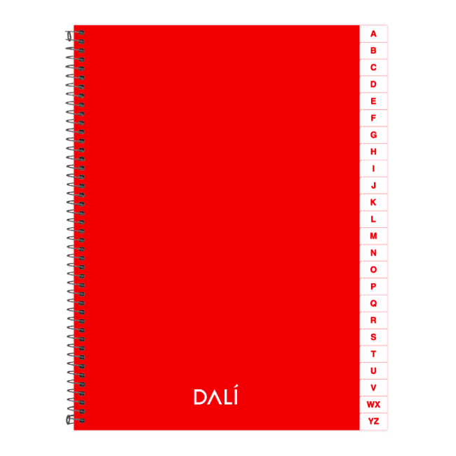 Cuaderno Indice 72 hojas Dali