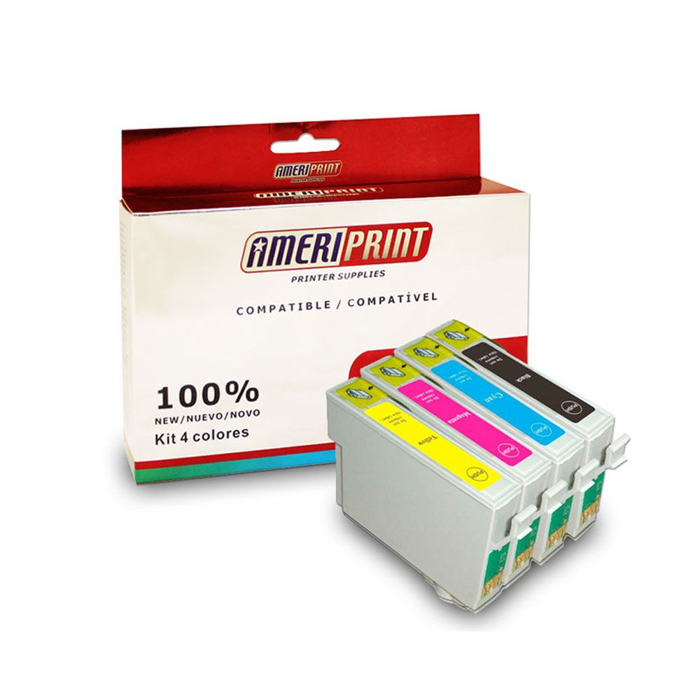 Pack 4 Cartuchos Compatibles Epson T 195 XP 101 201 211 Ameriprint