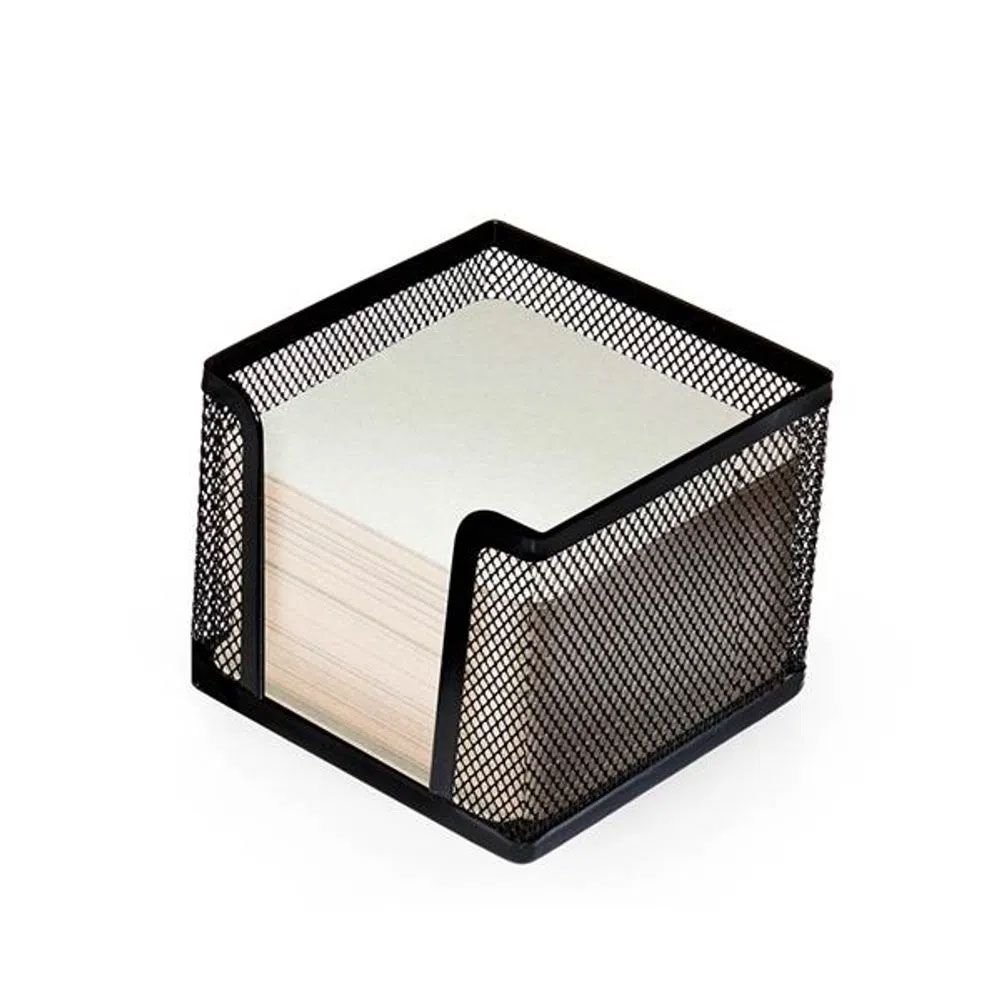Porta Cubo De Metal Calado Negro Keep