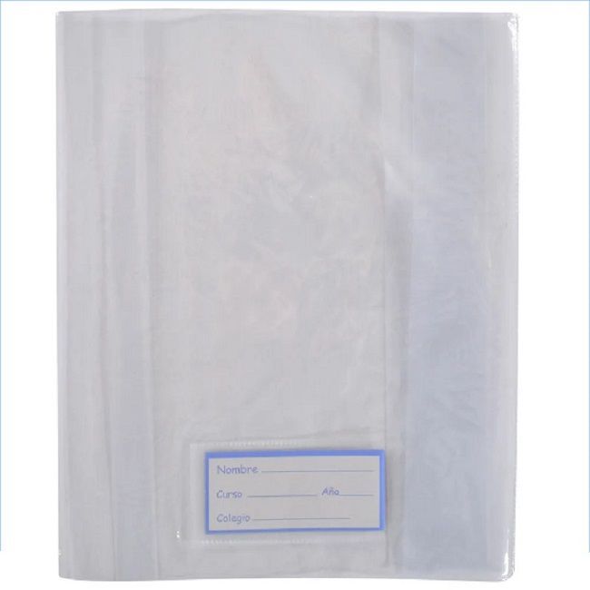 Forro PVC Transparente para Cuaderno 