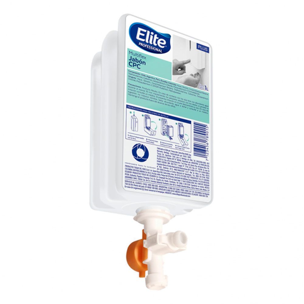 Jabón Antiséptico Liquido Multiflex 1 Litro Elite IP2143 