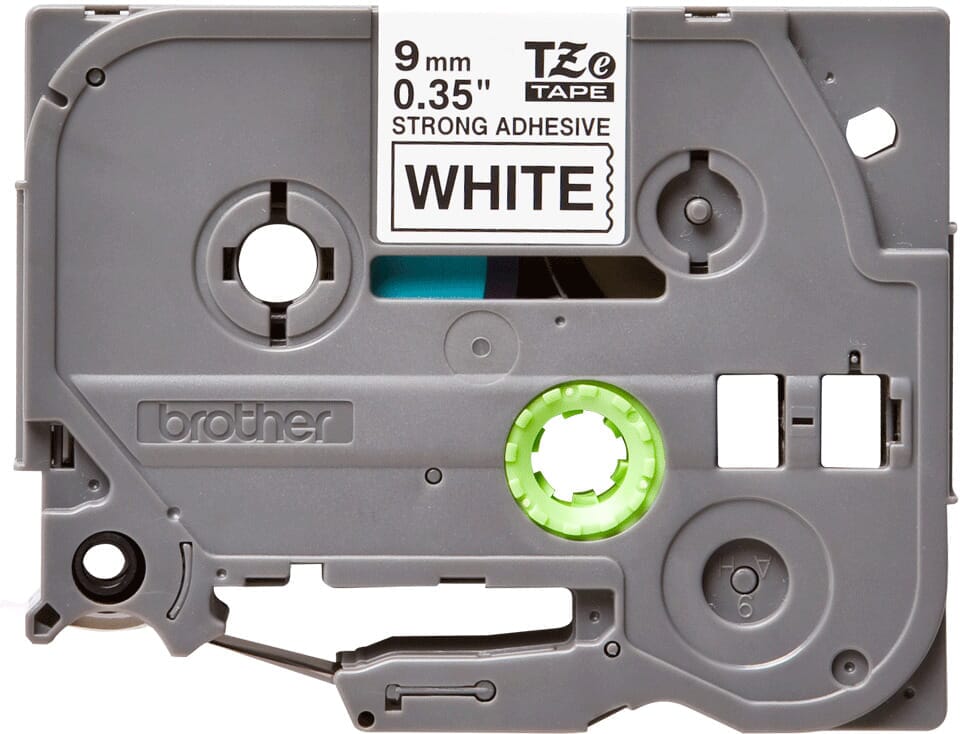 Cinta Rotuladora Doble Adhesivo Negro/Blanco 9mm TZES-221