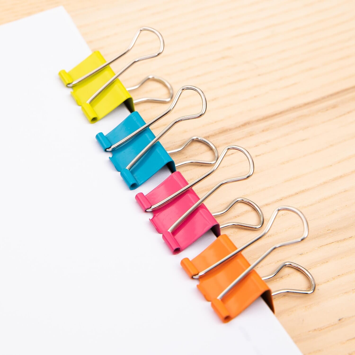 Aprieta Papel Doble Clip Colores 25mm X12 Deli