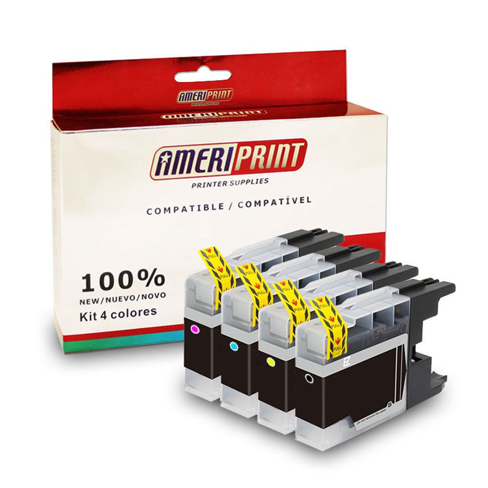 Pack Cartuchos Compatibles Brother LC 75 DCP J525 725 925 Ameriprint