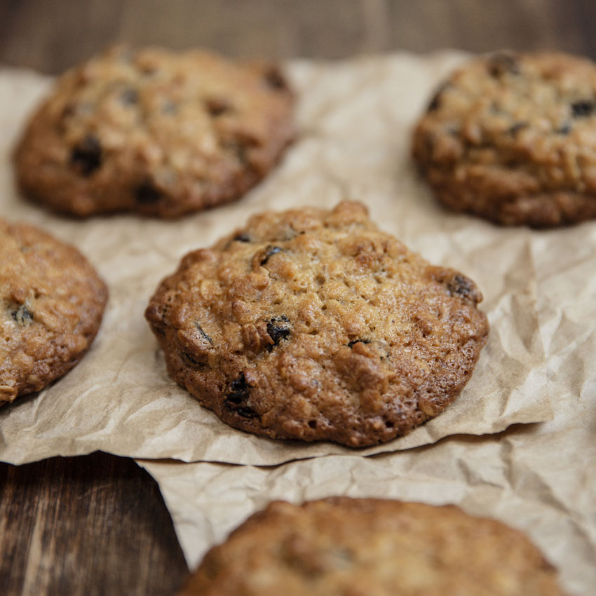 Galletas de avena y pasas