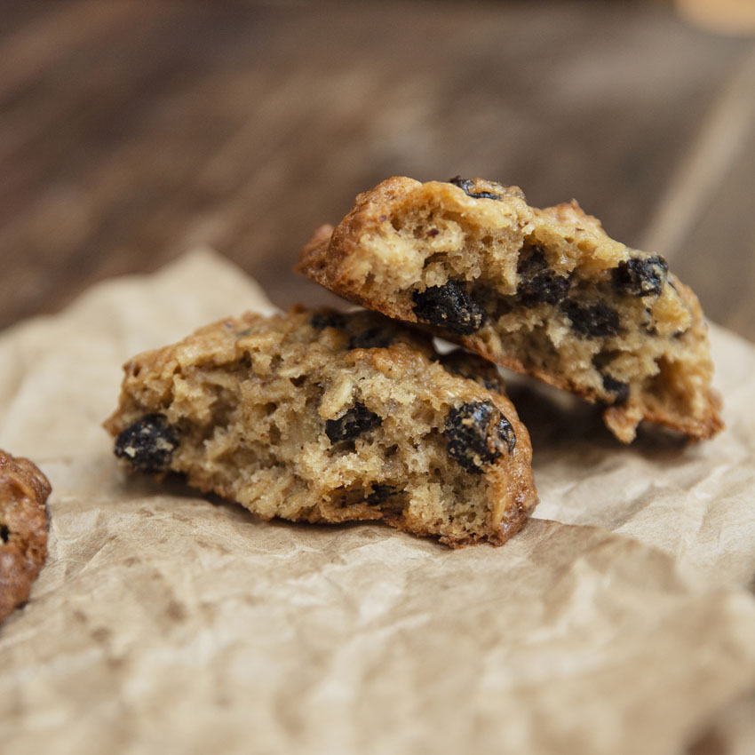 Galletas de avena y pasas