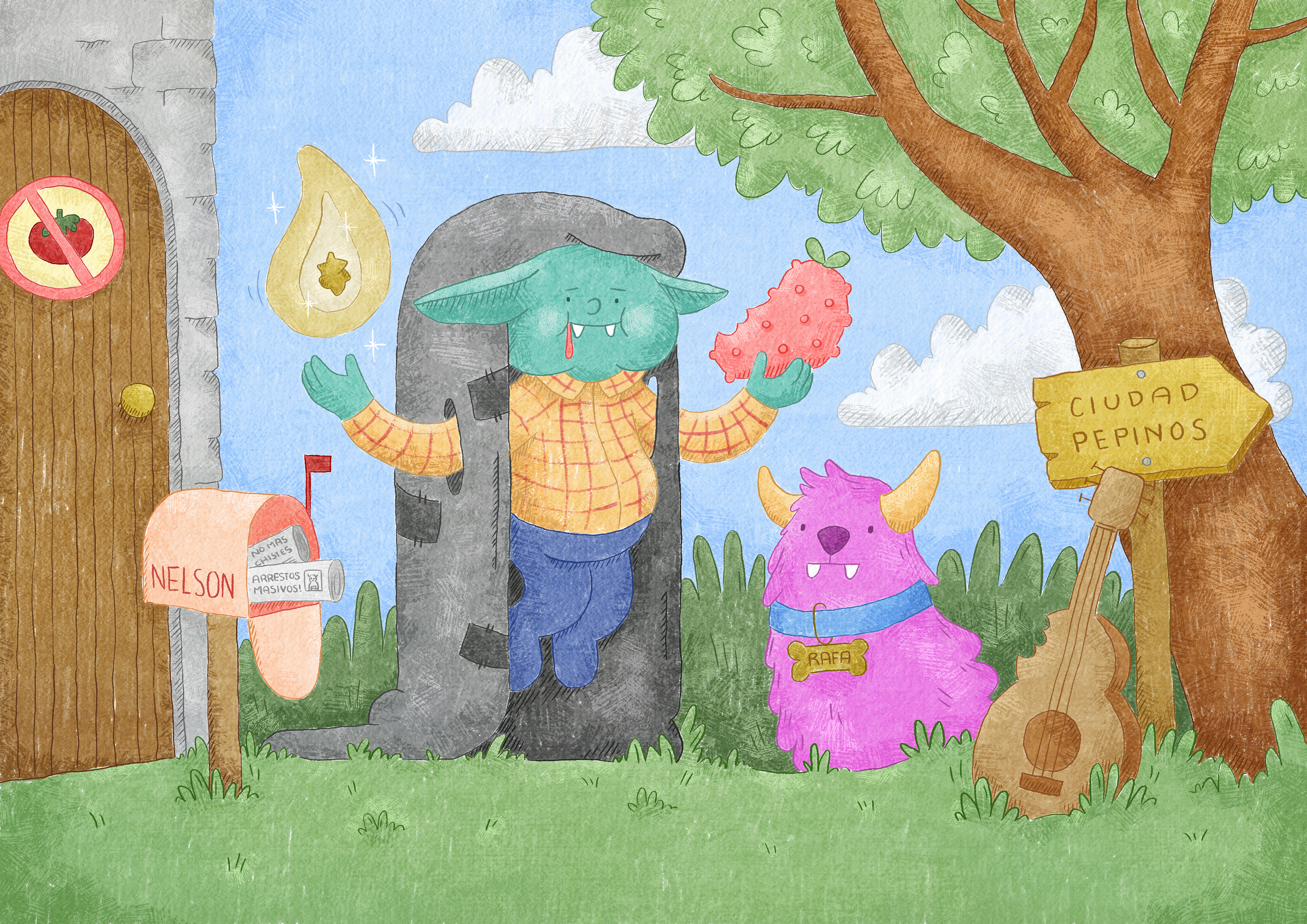 Nelson, de Martina Ladangi. Ilustra Ilustra Lucía Echeverrigaray