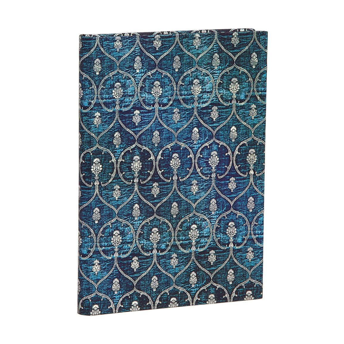 LIBRETA TERCIOPELO AZUL. MIDI RENGLONES TAPA DURA
