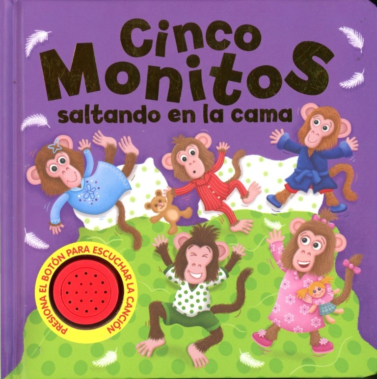 CANCIONES DEL JARDÍN - CINCO MONITOS SALTANDO EN LA CAMA