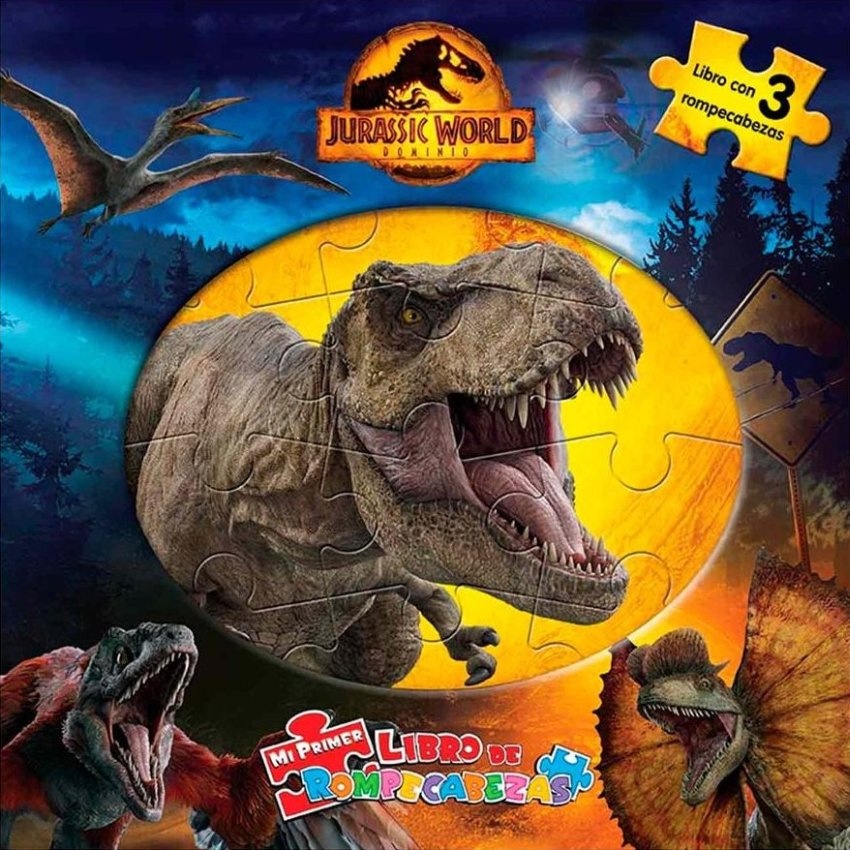 MI PRIMER LIBRO DE ROMPECABEZA-JURASSIC