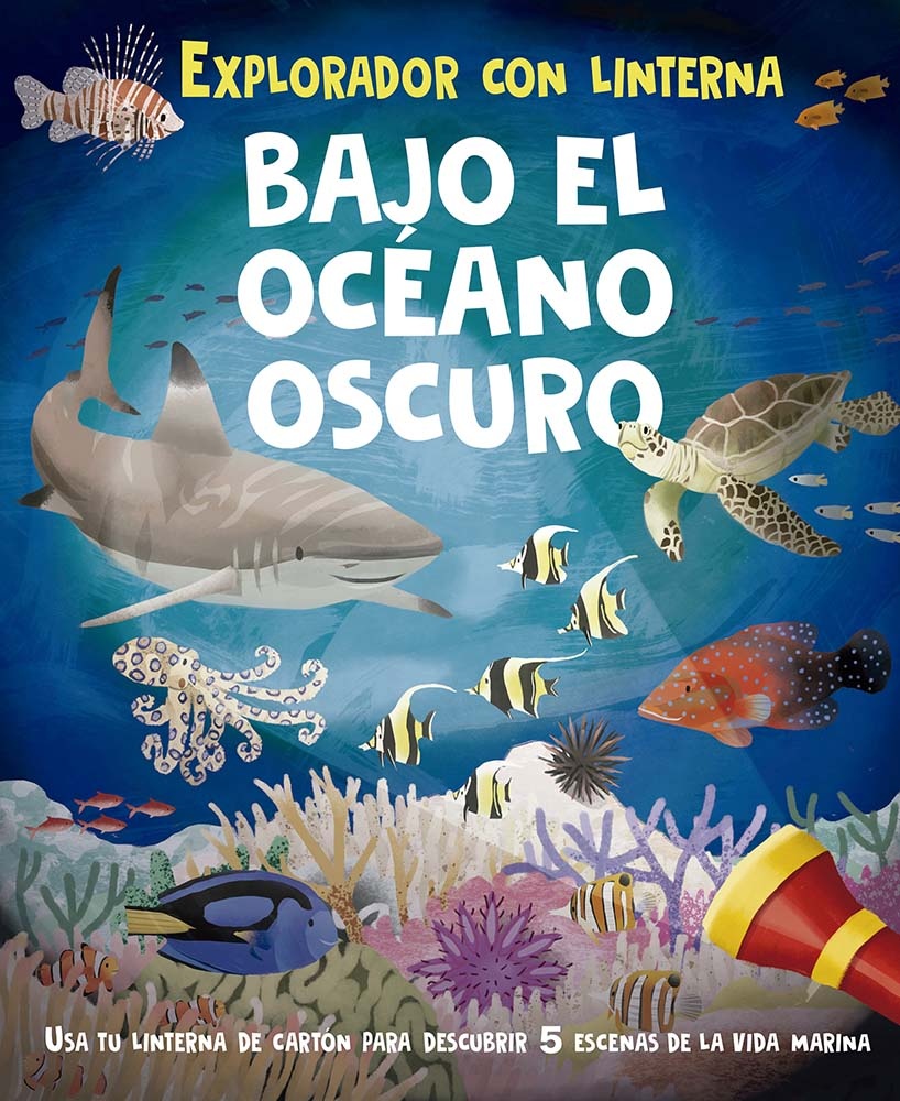 EXPLORADOR CON LINTERNA. BAJO EL OCÉANO