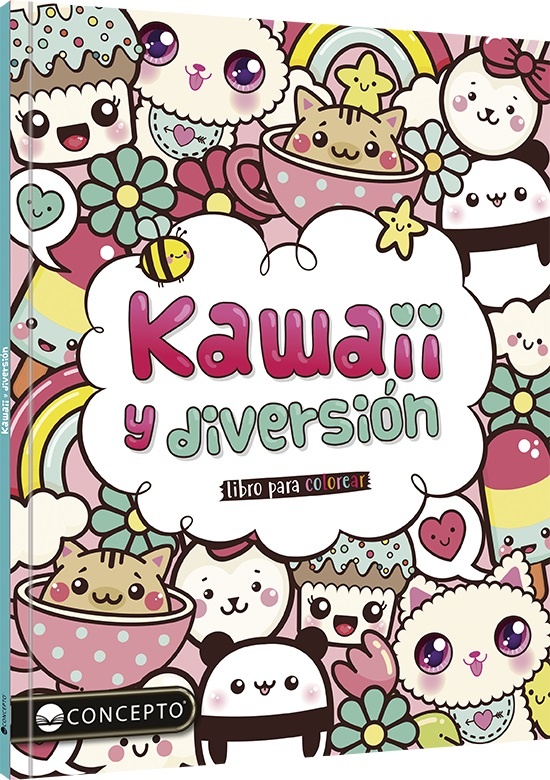 LIBRO PARA COLOREAR - KAWAII Y DIVERSIÓN