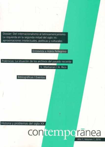 CONTEMPORÁNEA 7. HISTORIA Y PROBLEMAS DEL SIGLO XX