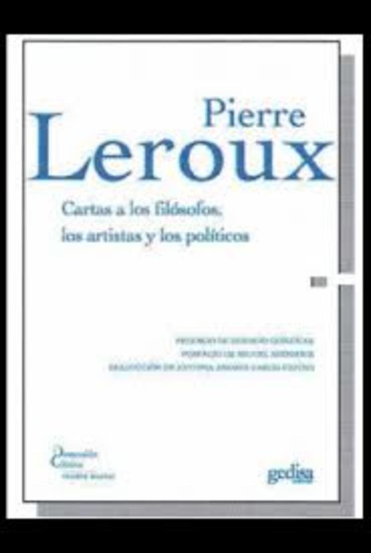 CARTAS A LOS FILOSOFOS, A LOS ARTISTAS Y LOS POLITICOS