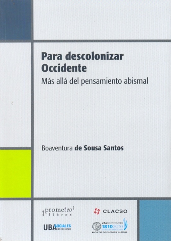 PARA DESCOLONIZAR OCCIDENTE