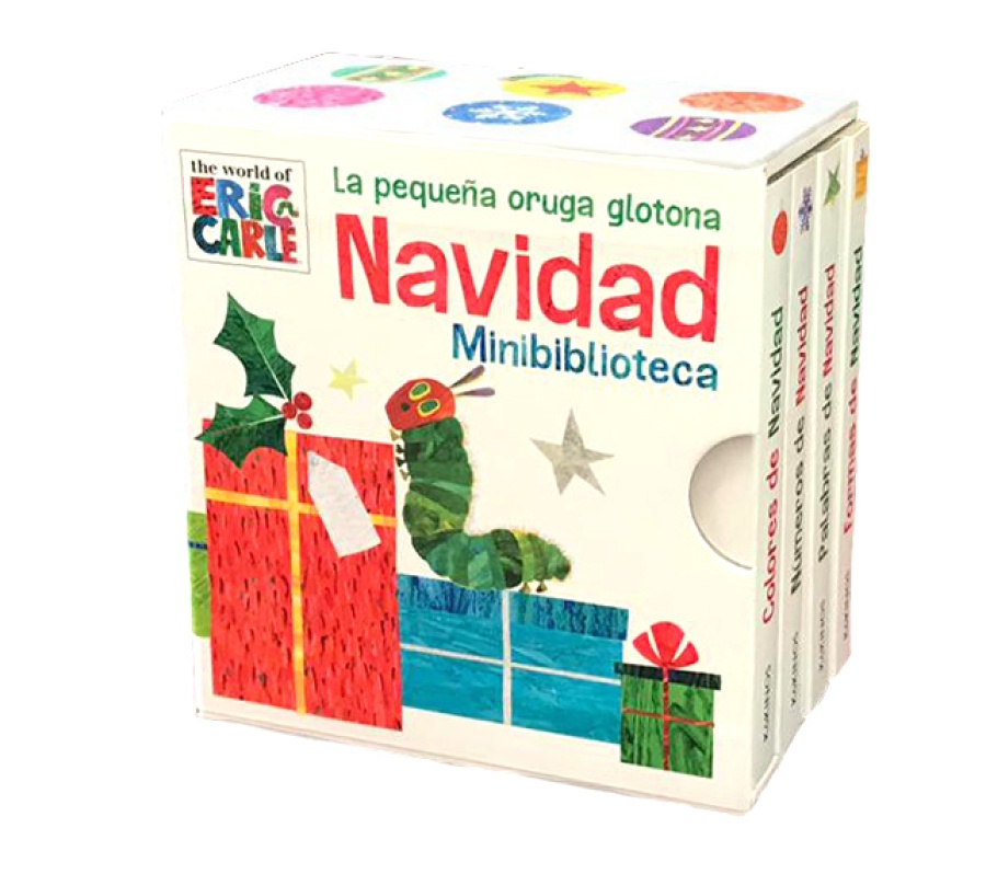 LA PEQUEÑA ORUGA NAVIDAD MINI BIBLIOTECA