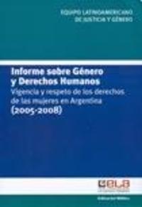 INFORME SOBRE GENERO Y DERECHOS HUMANOS