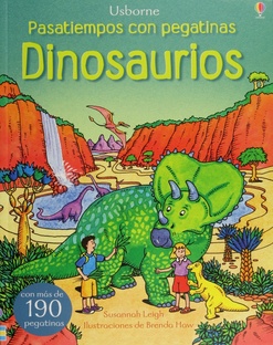 PASATIEMPOS CON PEGATINAS DINOSAURIOS