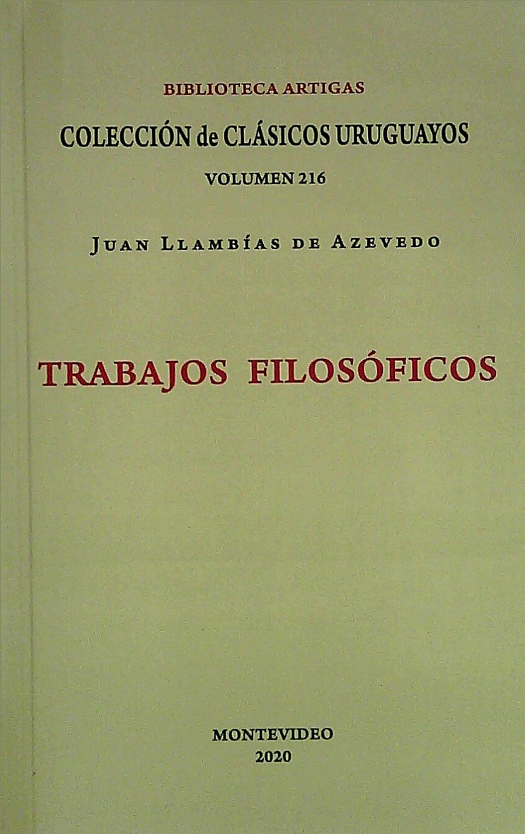 TRABAJOS FILOSÓFICOS