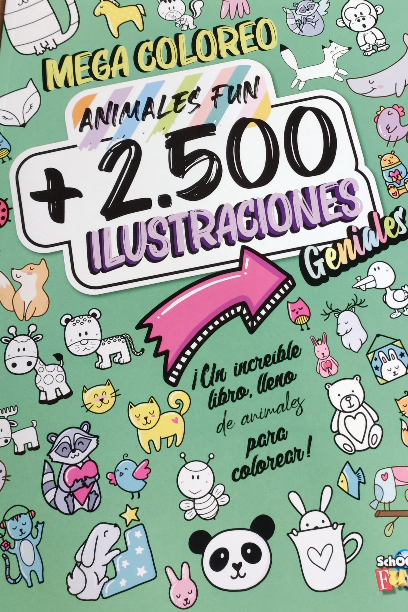 MEGA COLOREO ANIMALES FUN