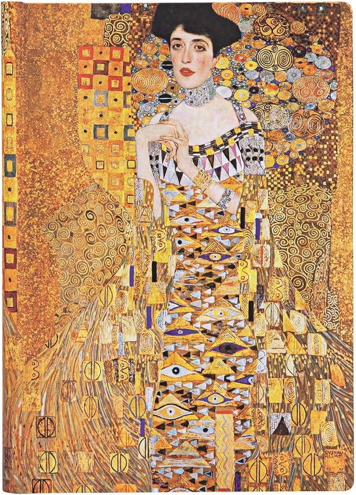 LIBRETA KLIMT RETRATO DE ADELE. MIDI REGLONES TAPA DURA
