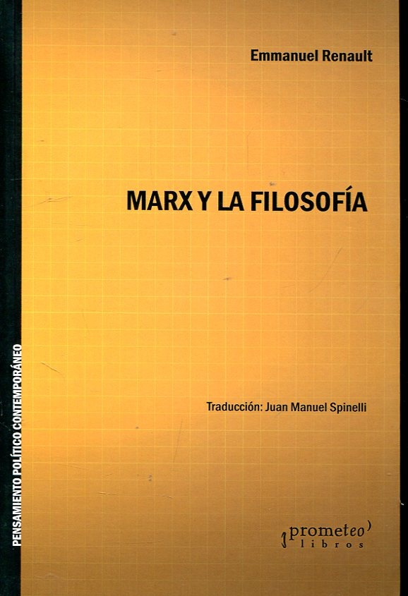 MARX Y LA FILOSOFÍA