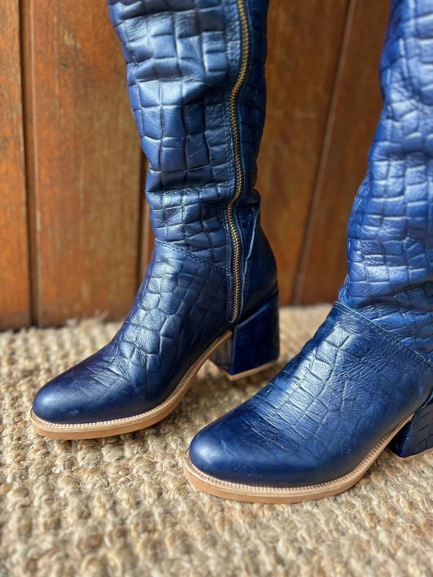 High Heel Boots - Crocco