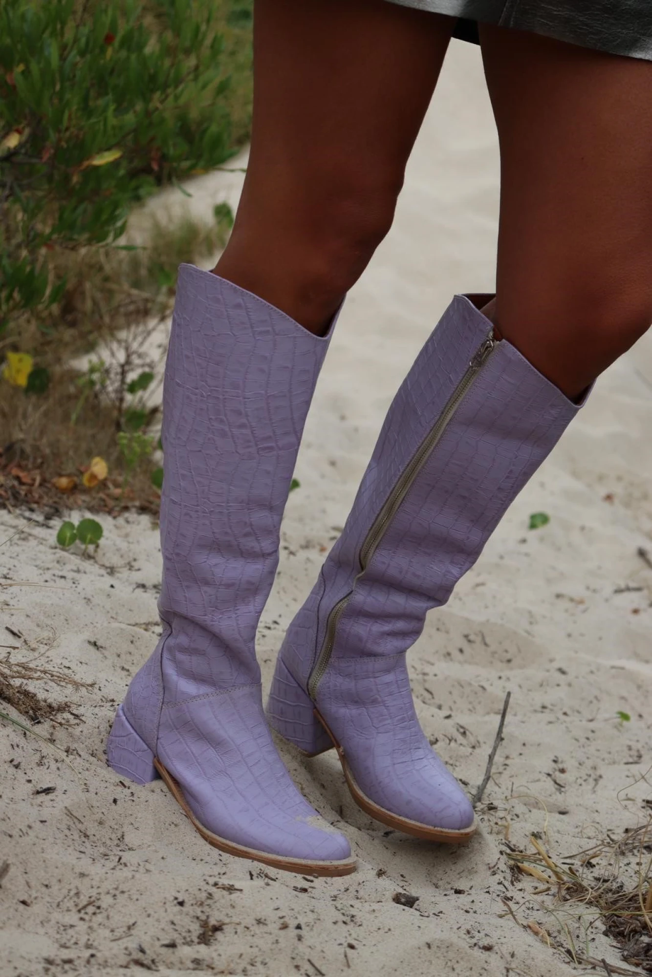 High Heel Boots - Crocco