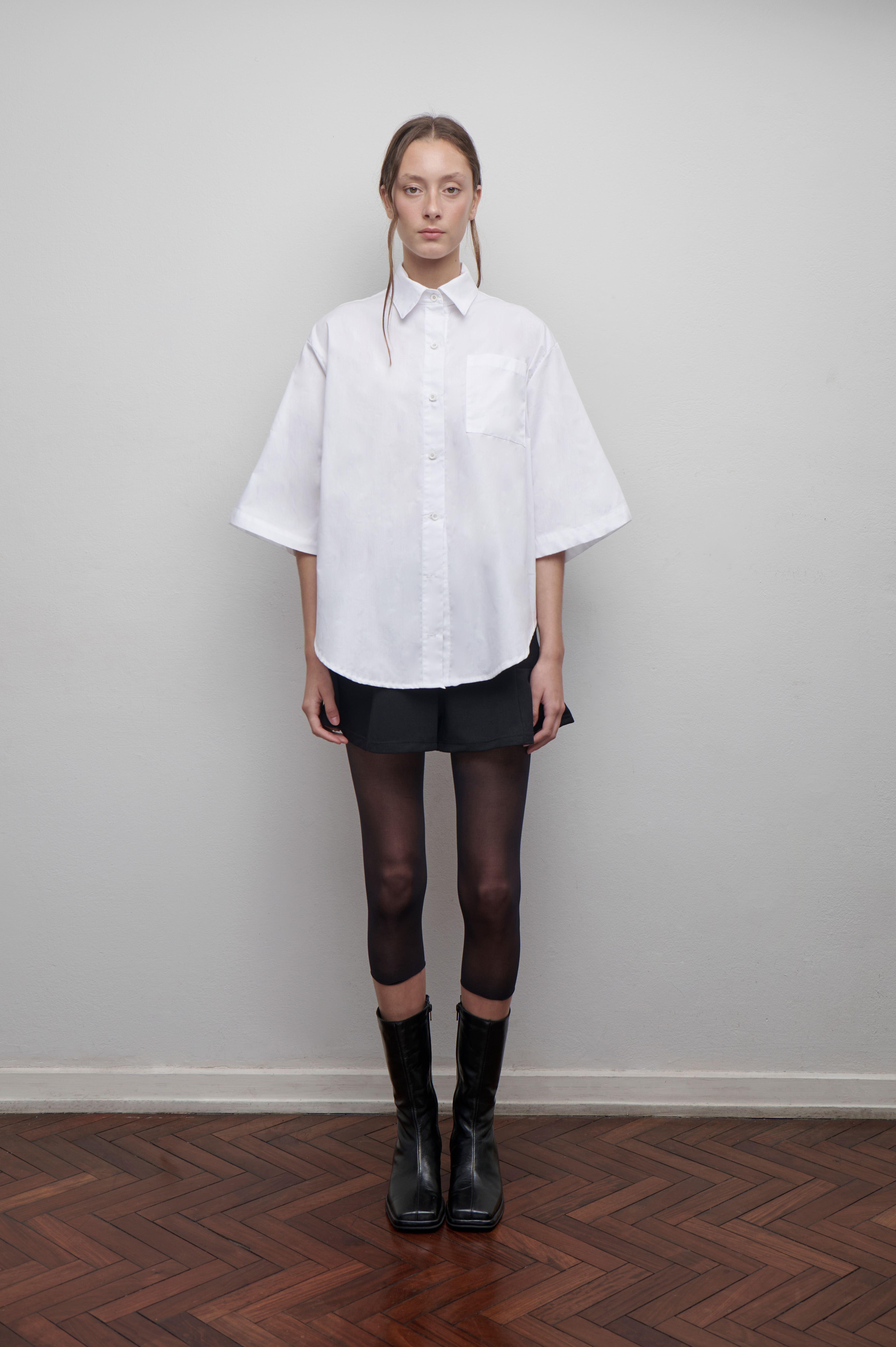 Camisa manga corta de algodón