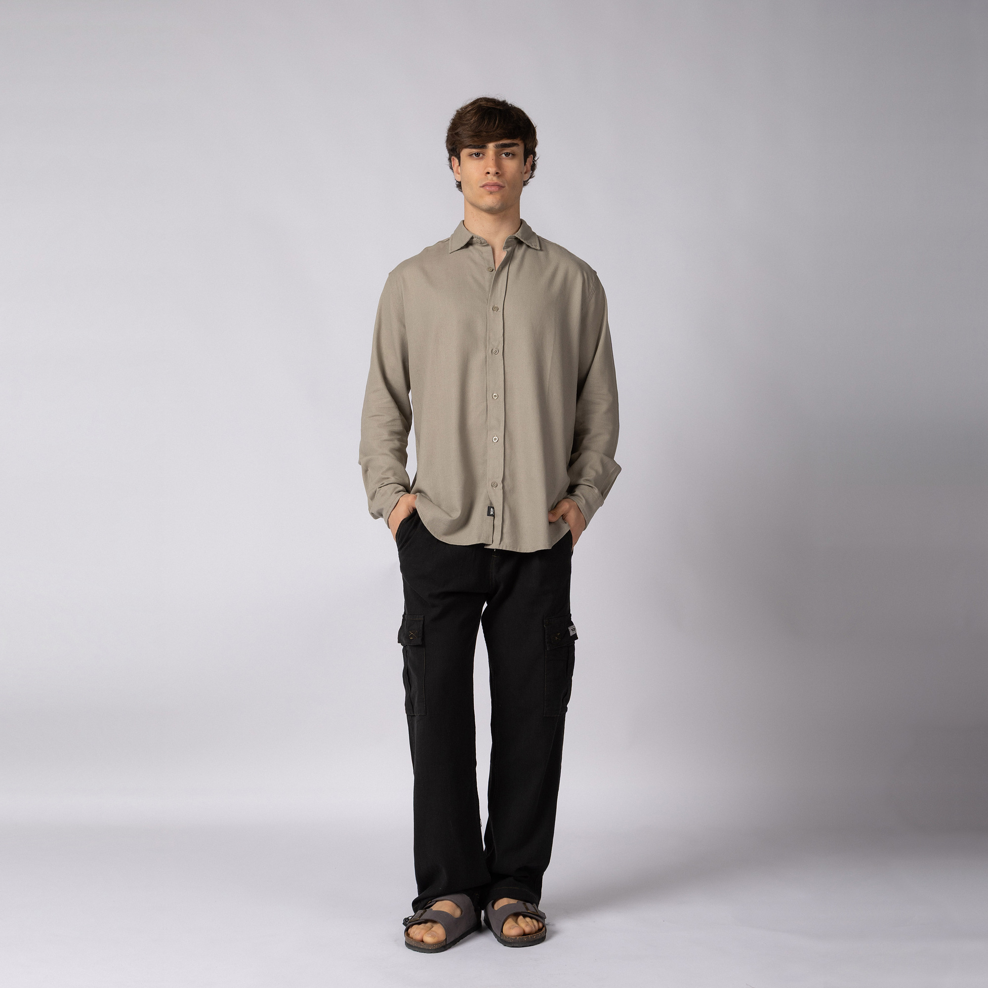 Camisa Manga Larga Lino Raze