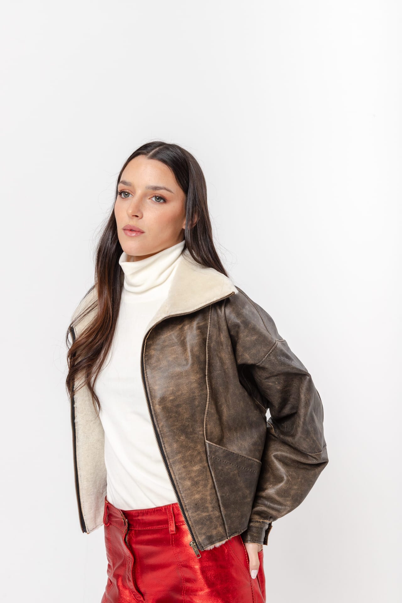 Bomber Vintage Corderito