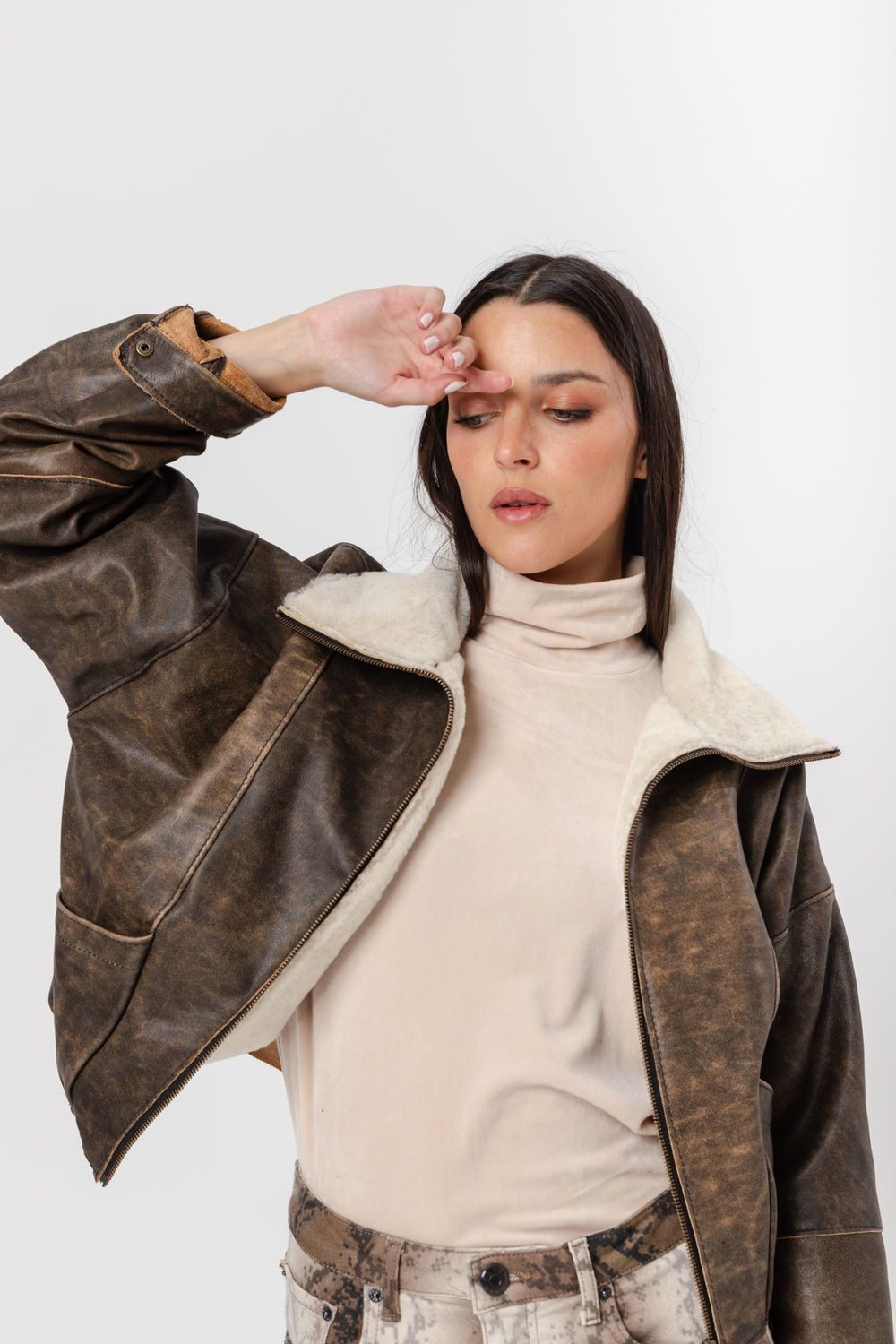Bomber Vintage Corderito
