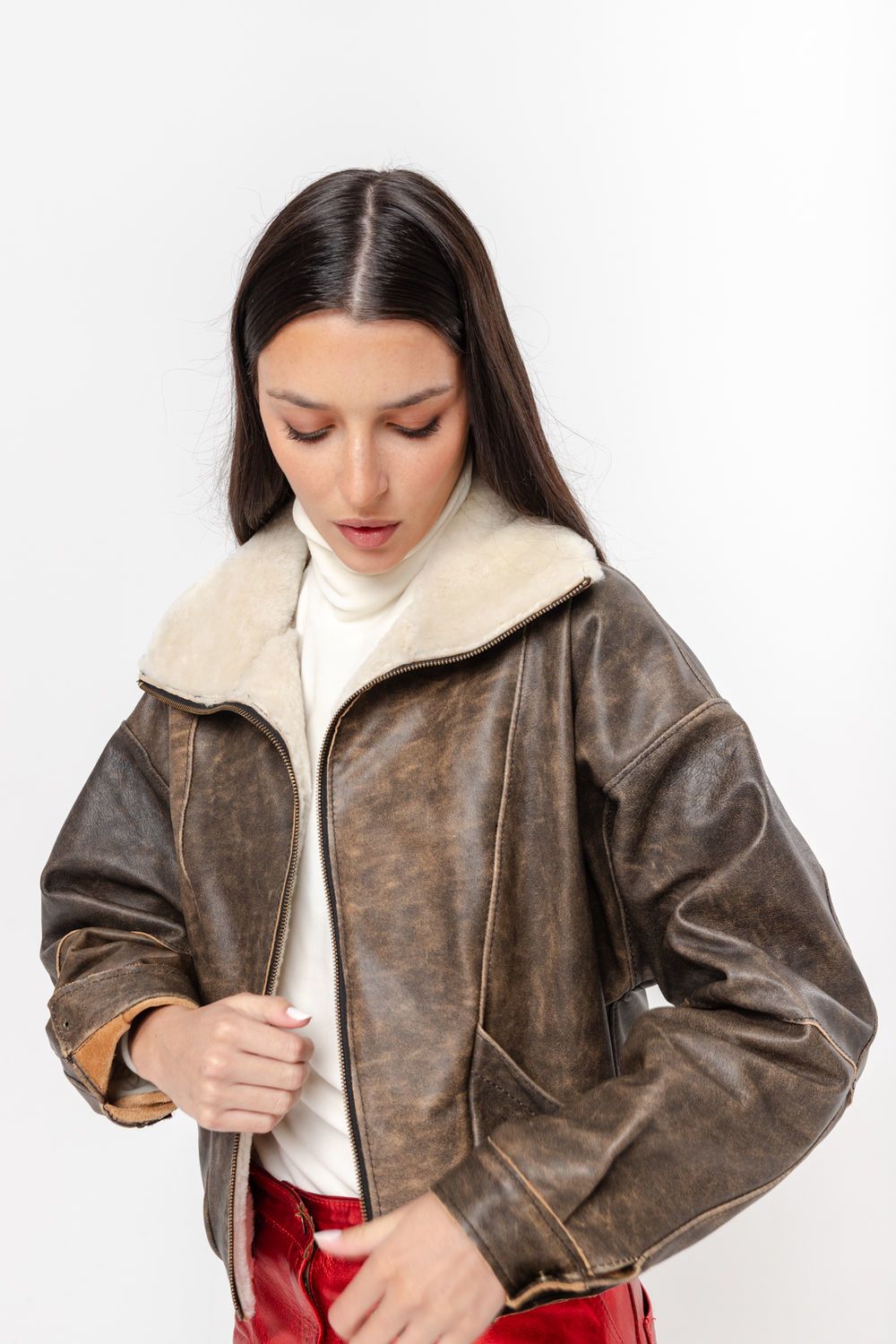 Bomber Vintage Corderito