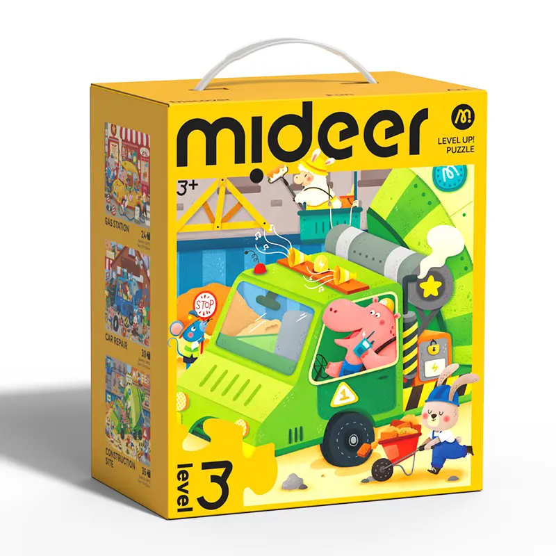 Mideer Puzzle Nivel 3 Transporte Ciudad