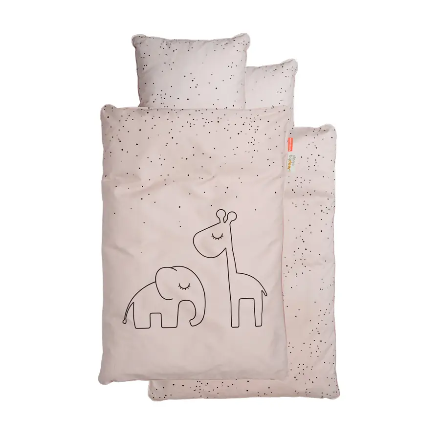 DoneByDeer cobertor Acolchado + Almohada Rosa 0.7x1 m