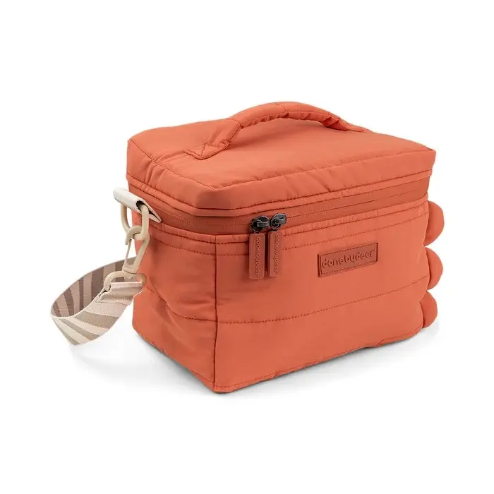 DoneByDeer Quilted Lunchera Térmica Croco Papaya