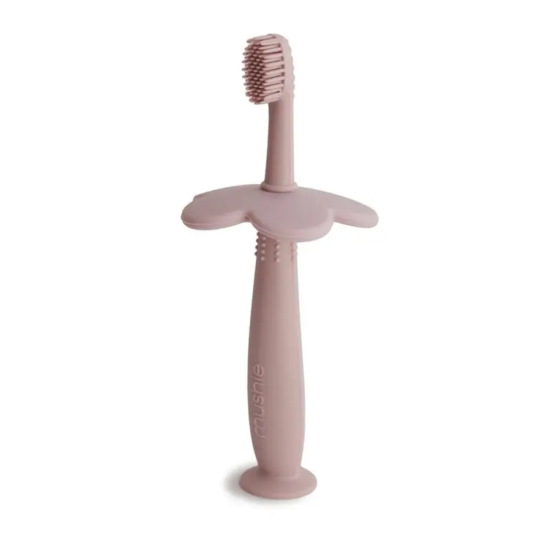 Mushie Cepillo de Dientes Didáctico Rosa