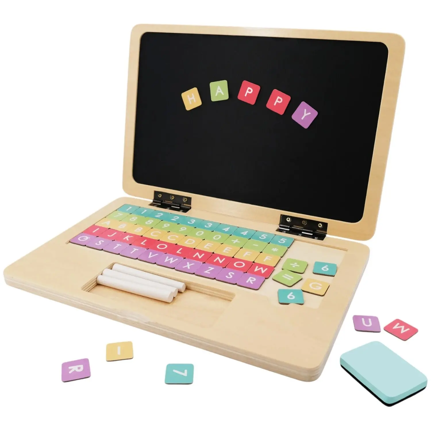 Edu Fun Mi Primera Laptop Didáctica de Madera